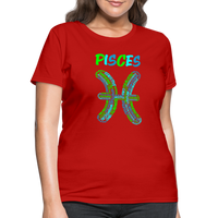 Thumbnail for Women's Power Words Pisces T-Shirt - red