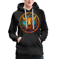 Thumbnail for Women’s Mosaic Taurus Premium Hoodie - black