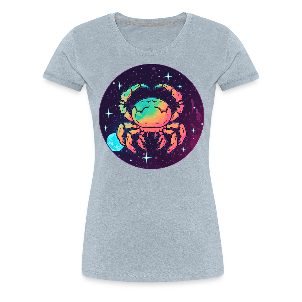 Women’s Mystic Cancer Premium T-Shirt - heather ice blue