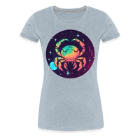 Thumbnail for Women’s Mystic Cancer Premium T-Shirt - heather ice blue