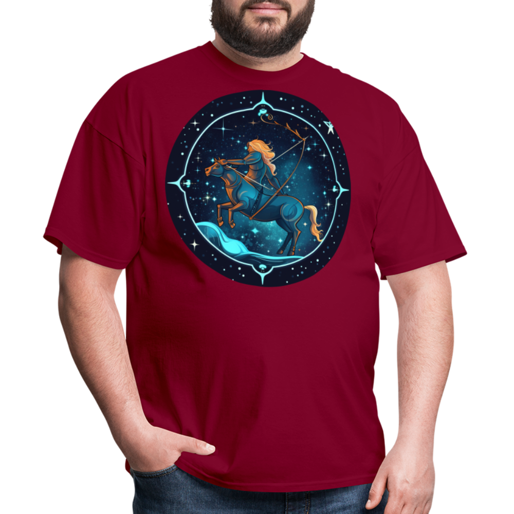 Men's Magic Sagittarius Classic T-Shirt - burgundy