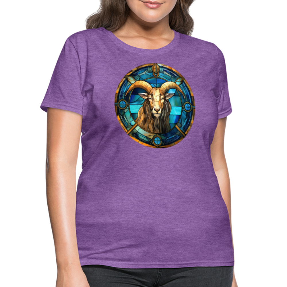 Women's Mosaic Capricorn T-Shirt - purple heather