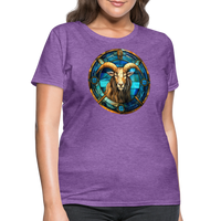 Thumbnail for Women's Mosaic Capricorn T-Shirt - purple heather