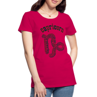 Thumbnail for Women's Power Words Capricorn Premium T-Shirt - dark pink