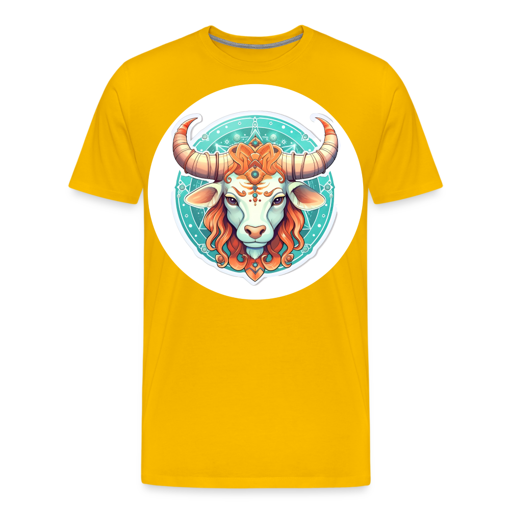 Men's Symbol Taurus Premium T-Shirt - sun yellow