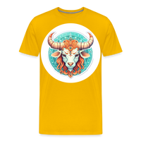 Thumbnail for Men's Symbol Taurus Premium T-Shirt - sun yellow