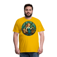 Thumbnail for Men's Mosaic Virgo Premium T-Shirt - sun yellow