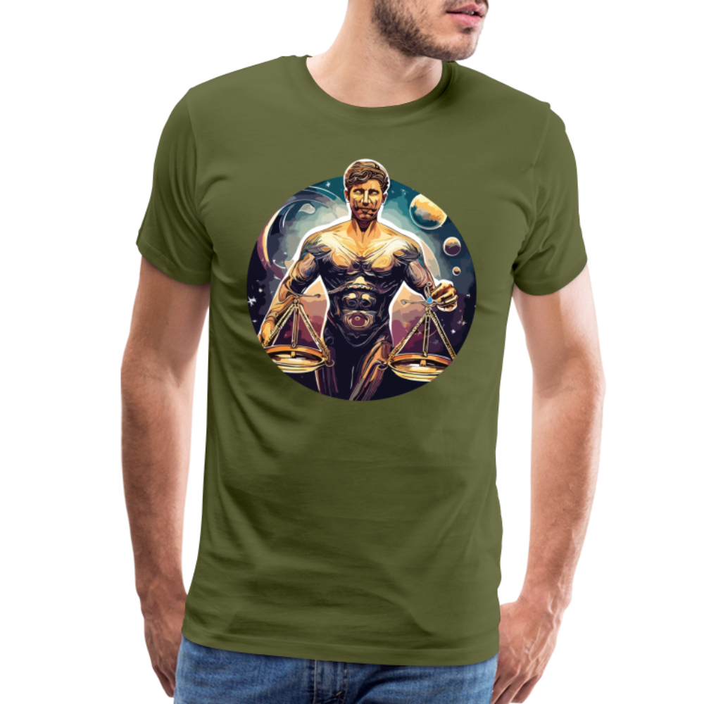 Men's Mythical Libra Premium T-Shirt - olive green