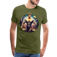 Thumbnail for Men's Mythical Libra Premium T-Shirt - olive green