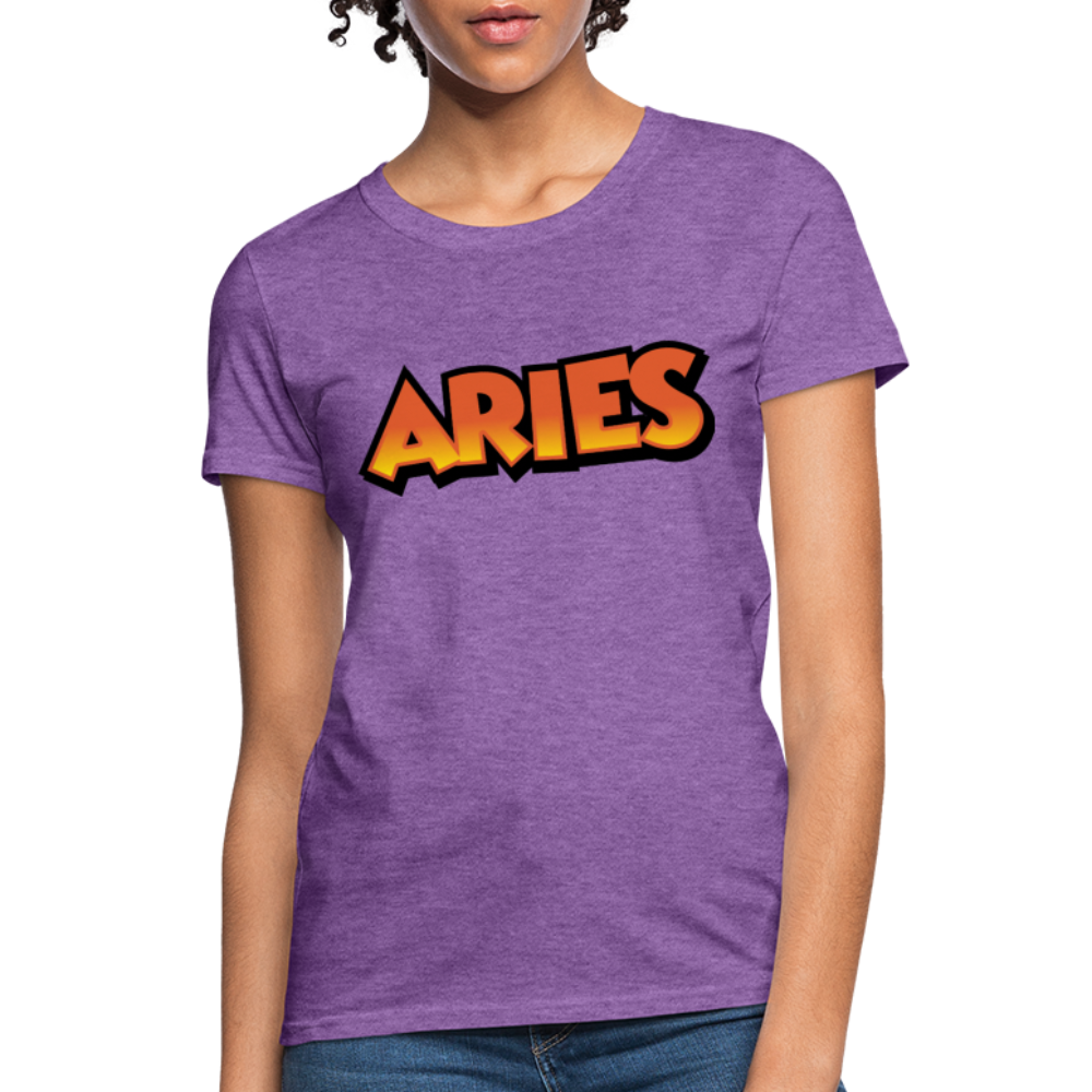 Women's Aries New Design T-Shirt - purple heather