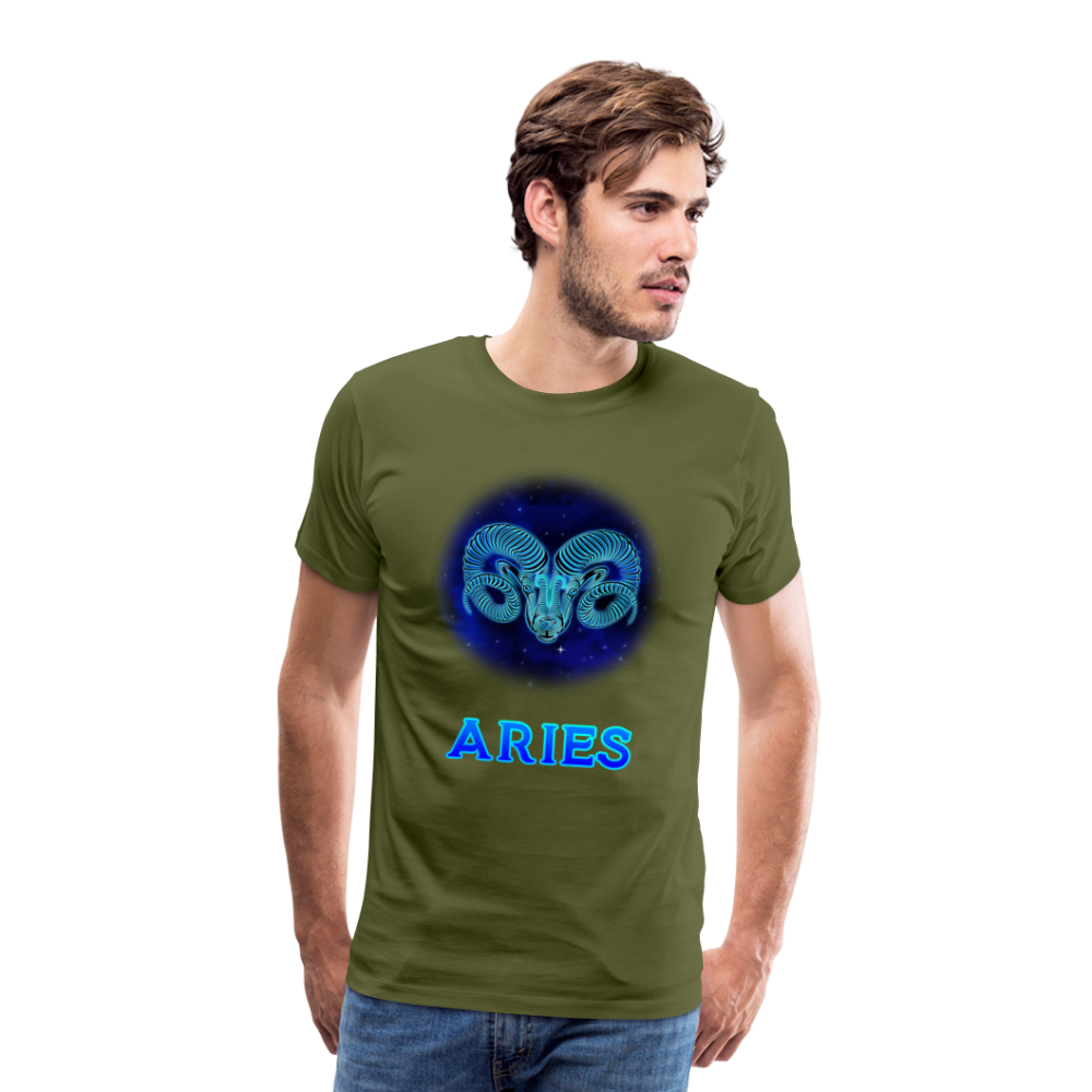 Men's Aries Premium T-Shirt - olive green