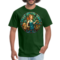 Thumbnail for Men's Mosaic Virgo Classic T-Shirt - forest green