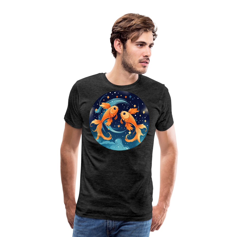 Men's Magic Pisces Premium T-Shirt - charcoal grey