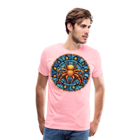 Thumbnail for Men's Mosaic Cancer Premium T-Shirt - pink