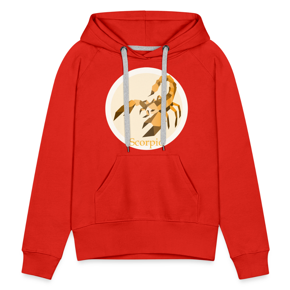 Women’s Mosaic Scorpio Premium Hoodie - red