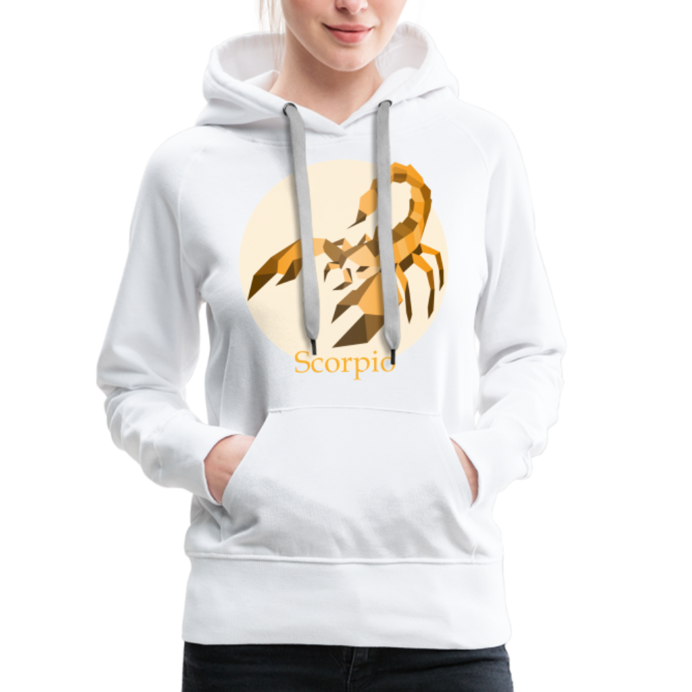 Women’s Mosaic Scorpio Premium Hoodie - white