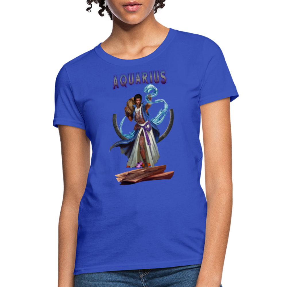 Women's Astral Aquarius T-Shirt - royal blue