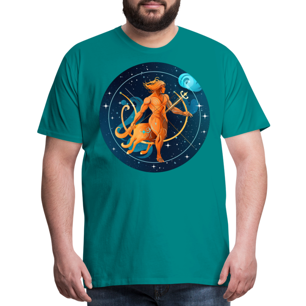 Men's Mythical Sagittarius Premium T-Shirt - teal