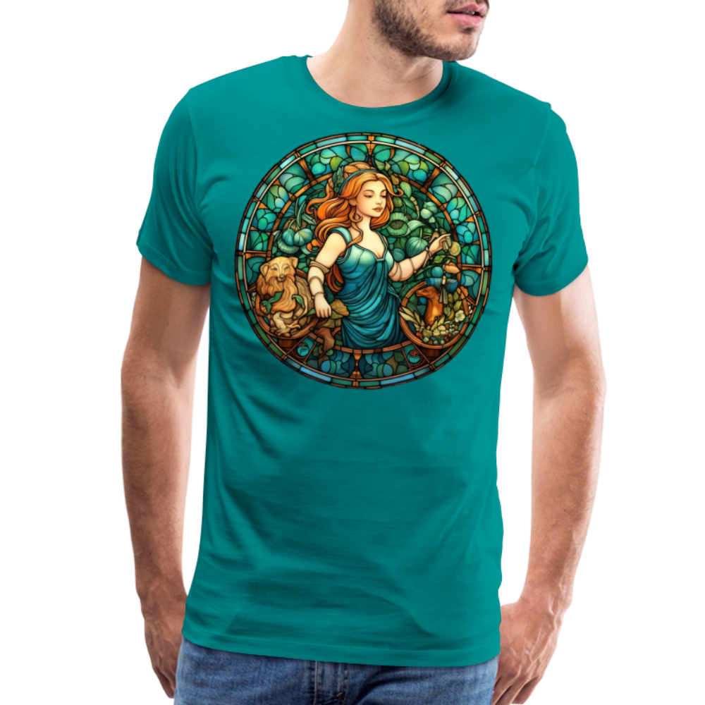 Men's Mosaic Virgo Premium T-Shirt - teal