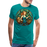 Thumbnail for Men's Mosaic Virgo Premium T-Shirt - teal