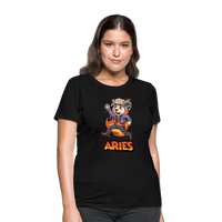 Thumbnail for Women's Playful Aries T-Shirt - black