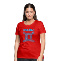 Thumbnail for Women's Power Words Gemini Premium T-Shirt - red