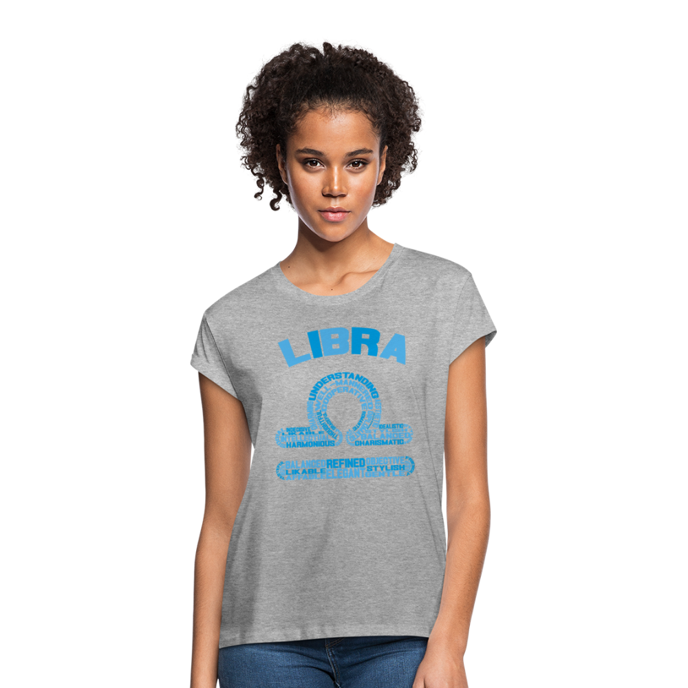 Women's Power Words Libra Relaxed Fit T-Shirt - heather gray