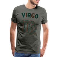 Thumbnail for Men's Power Words Virgo Premium T-Shirt - asphalt gray