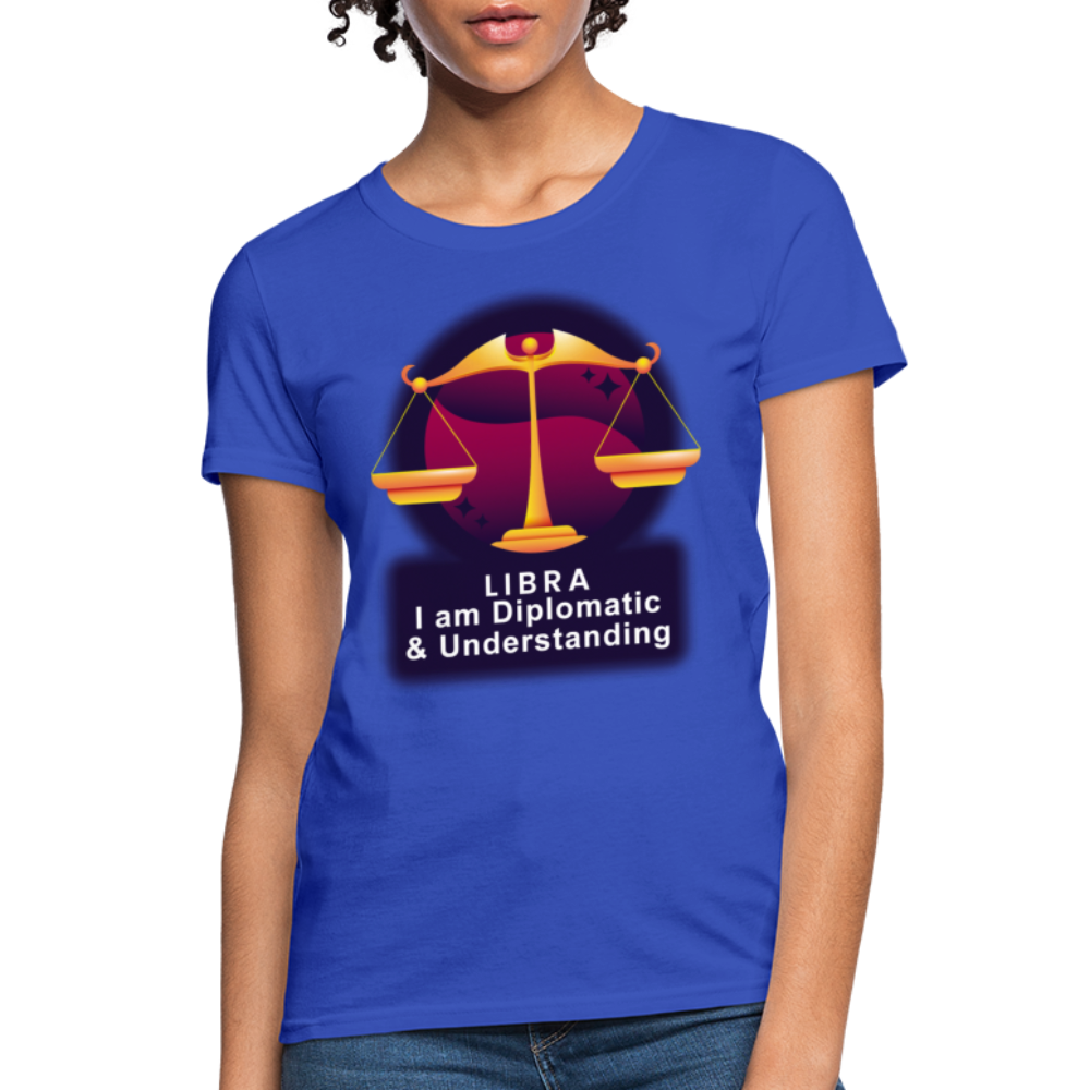 Women's Glow Libra T-Shirt - royal blue