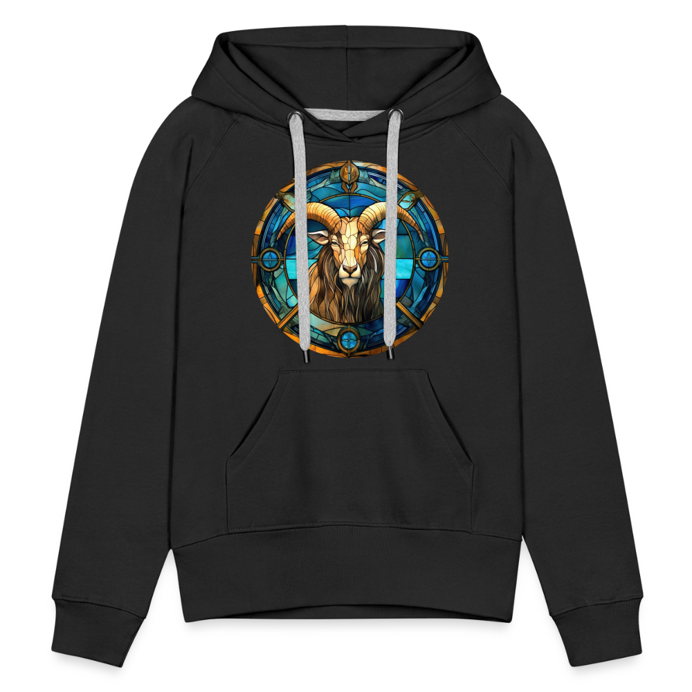 Women’s Mosaic Capricorn Premium Hoodie - black