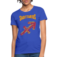 Thumbnail for Women's Power Words Sagittarius T-Shirt - royal blue