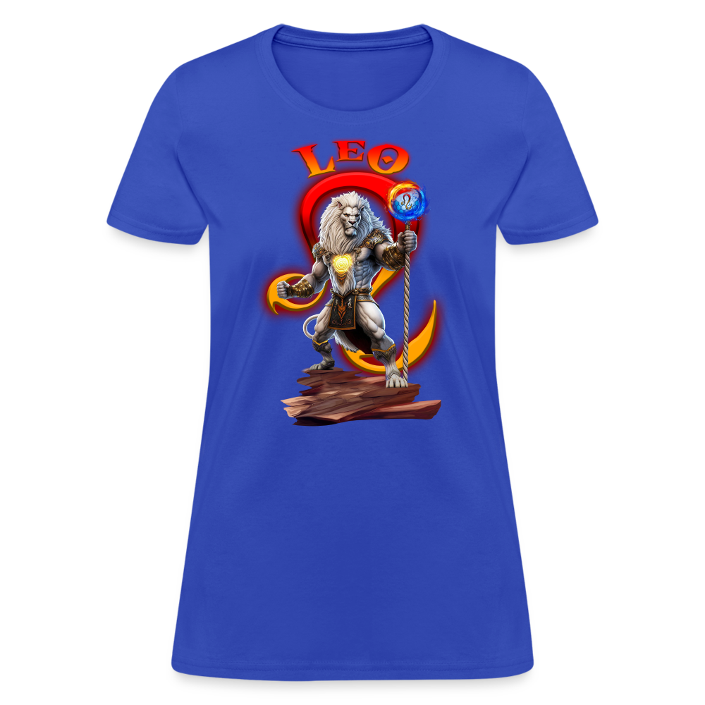 Astral Leo Women's T-Shirt - royal blue