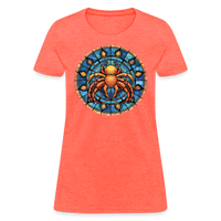 Thumbnail for Women's Mosaic Cancer T-Shirt - heather coral