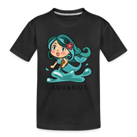 Thumbnail for Kid’s Sweet Astro Aquarius Premium Organic T-Shirt - black