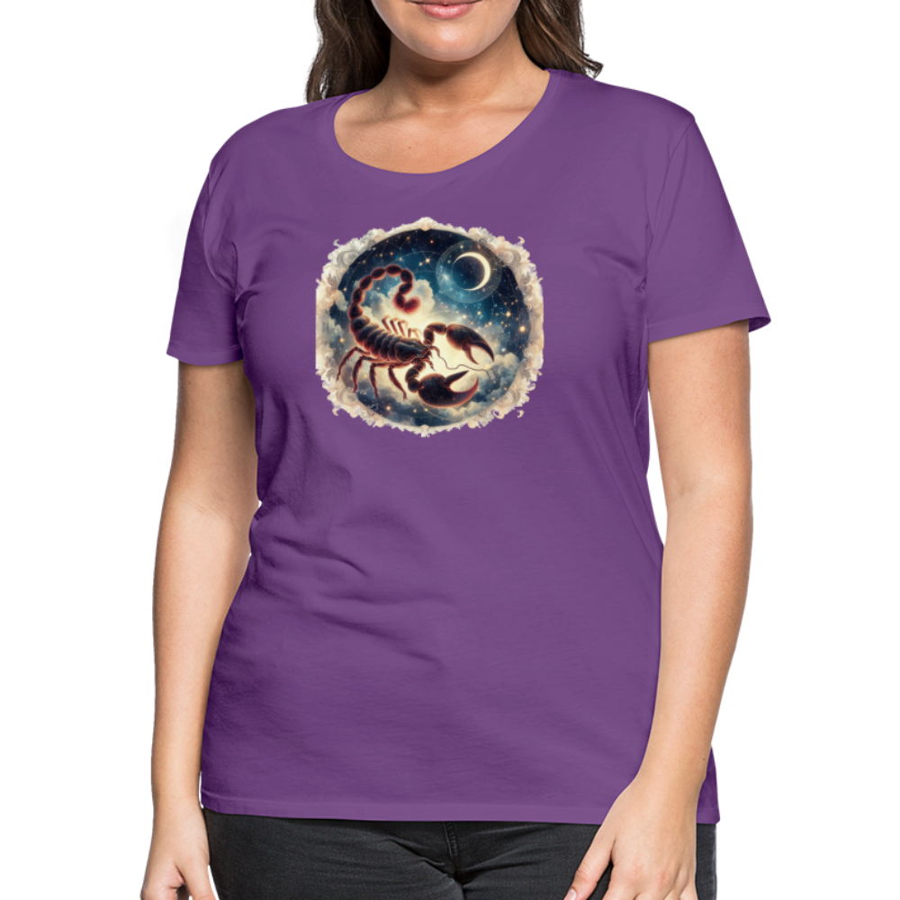 Women’s Mythical Scorpio Premium T-Shirt - purple