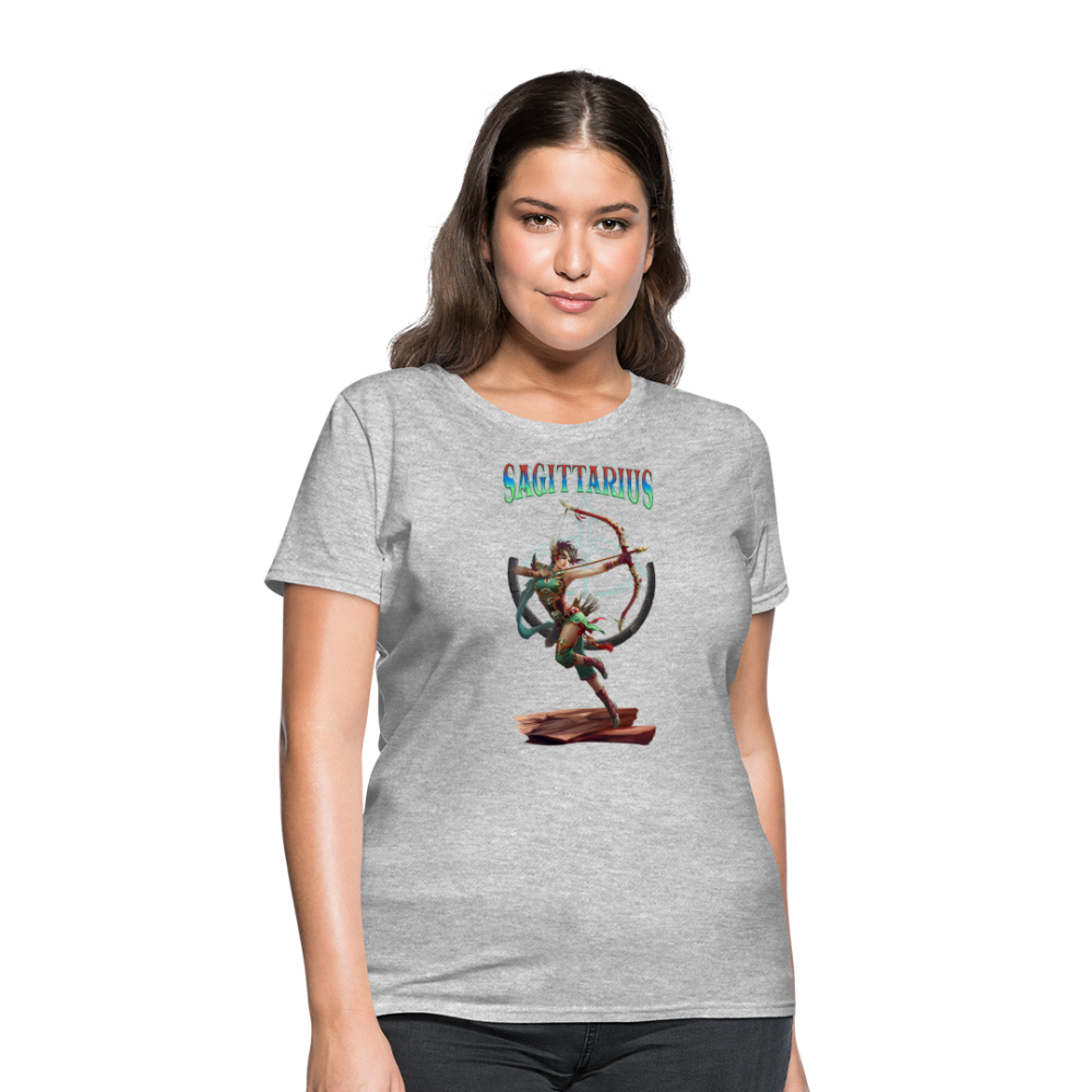 Astral Sagittarius Women's T-Shirt - heather gray