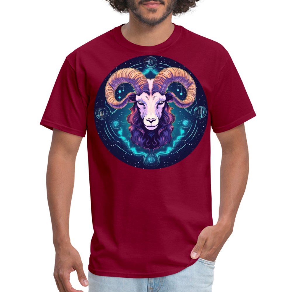 Men's Magic Capricorn Classic T-Shirt - burgundy