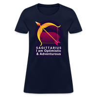 Thumbnail for Women's Glow Sagittarius T-Shirt - navy