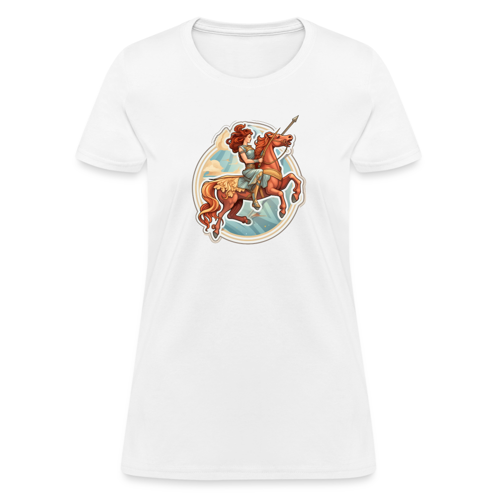 Women's Symbol Sagittarius T-Shirt - white