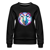 Thumbnail for Women’s Mythical Aries Premium Sweatshirt - black