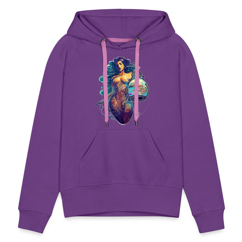 Women’s Mythical Aquarius Premium Hoodie - purple 