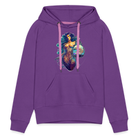 Thumbnail for Women’s Mythical Aquarius Premium Hoodie - purple 