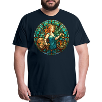 Thumbnail for Men's Mosaic Virgo Premium T-Shirt - deep navy