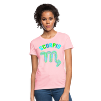 Thumbnail for Women's Power Words Scorpio T-Shirt - pink