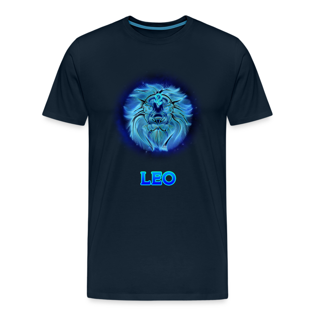 Men's Leo Premium T-Shirt - deep navy