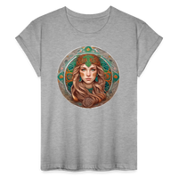 Thumbnail for Women's Mythical Virgo Relaxed Fit T-Shirt - heather gray