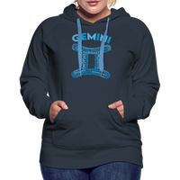 Thumbnail for Women's Power Words Gemini Premium Hoodie - navy