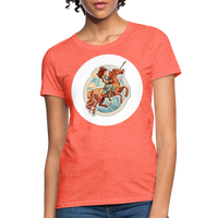 Thumbnail for Women's Symbol Sagittarius T-Shirt - heather coral