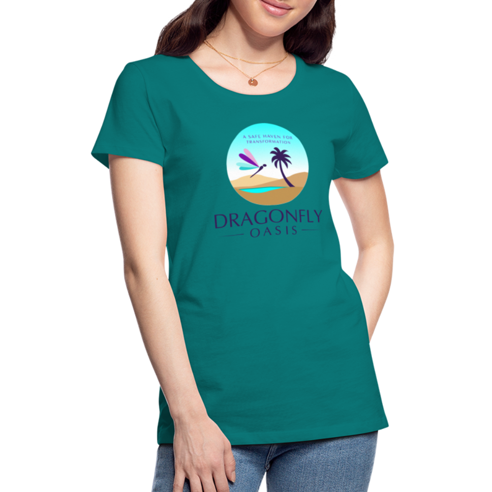 Women's Dragonfly Oasis V.1 Premium T-Shirt - teal