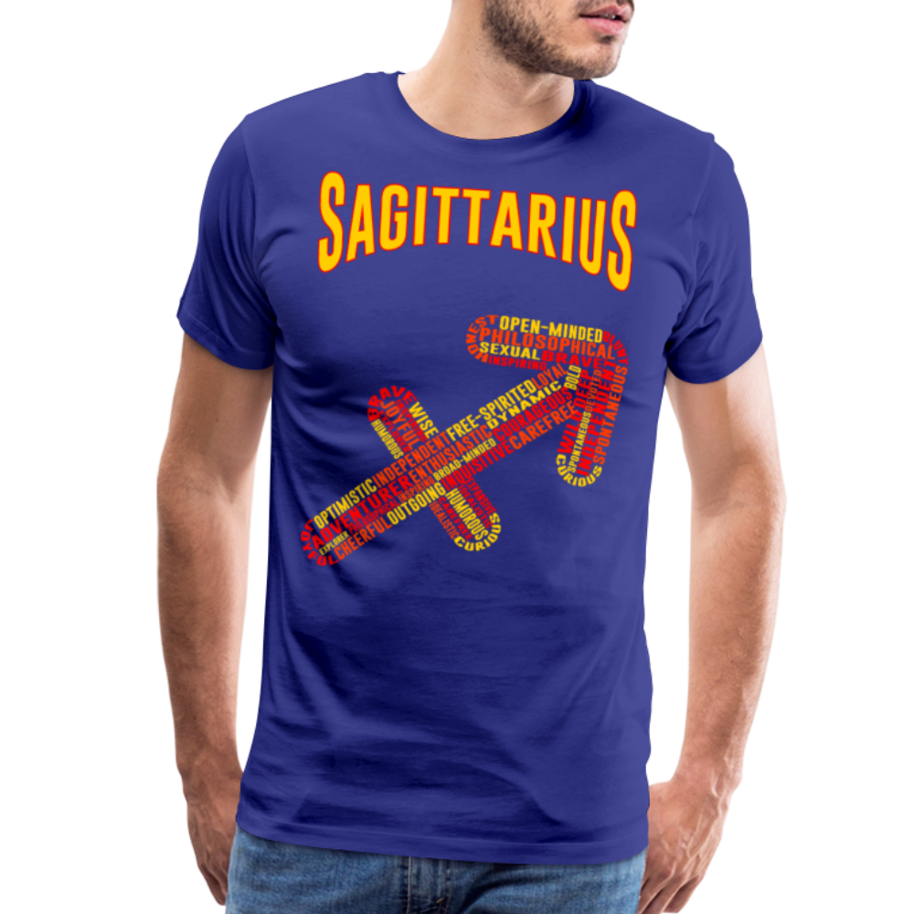 Men's Power Words Sagittarius Premium T-Shirt - royal blue